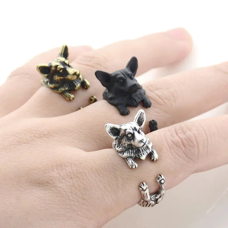 Dog Wrap Rings – Adorable Dog Jewelry