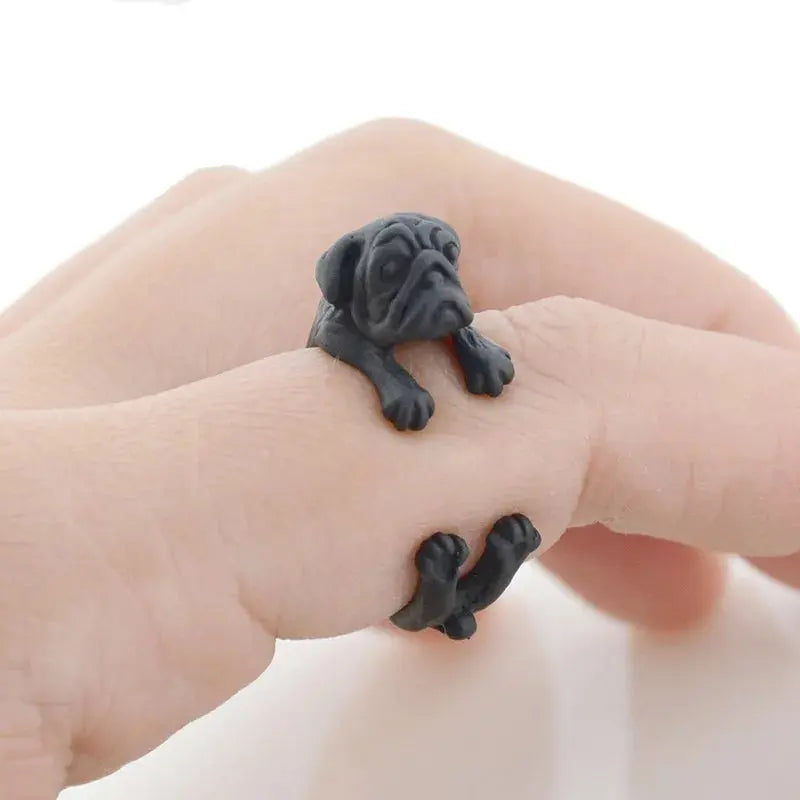 Dog Wrap Rings – Adorable Dog Jewelry