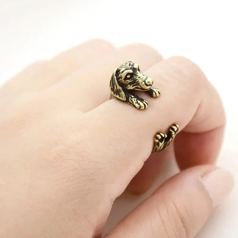 Dog Wrap Rings – Adorable Dog Jewelry