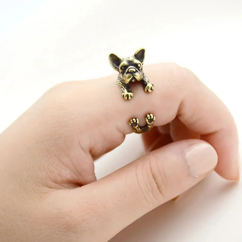 Dog Wrap Rings – Adorable Dog Jewelry