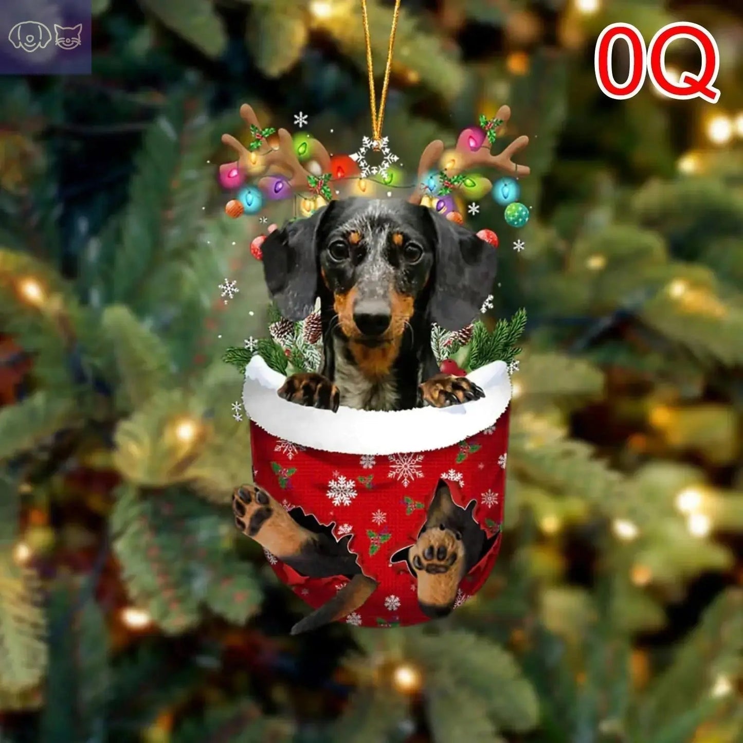 Dogs Snow Pocket Ornaments