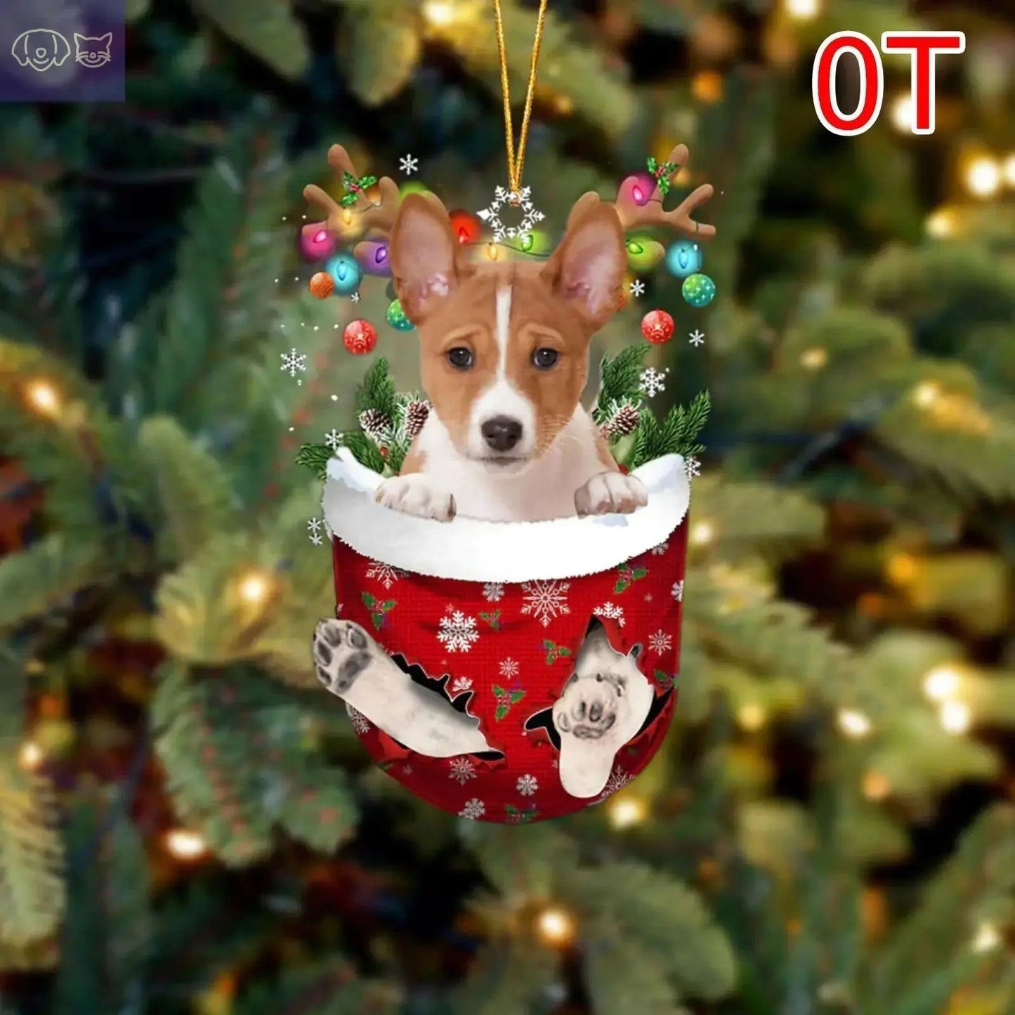Dogs Snow Pocket Ornaments