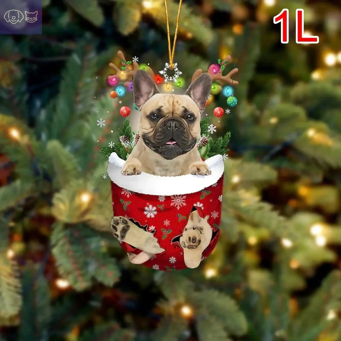 Dogs Snow Pocket Ornaments
