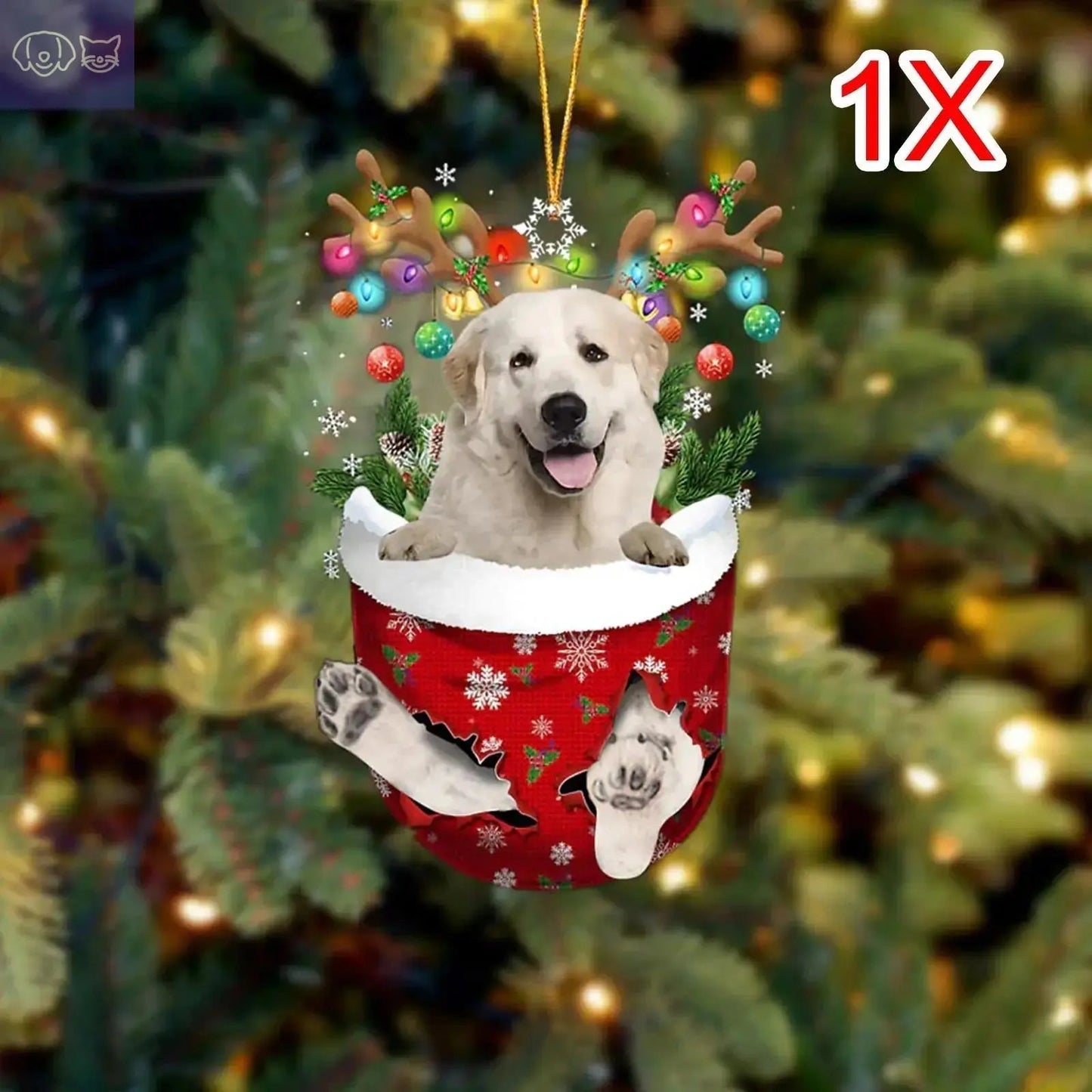 Dogs Snow Pocket Ornaments