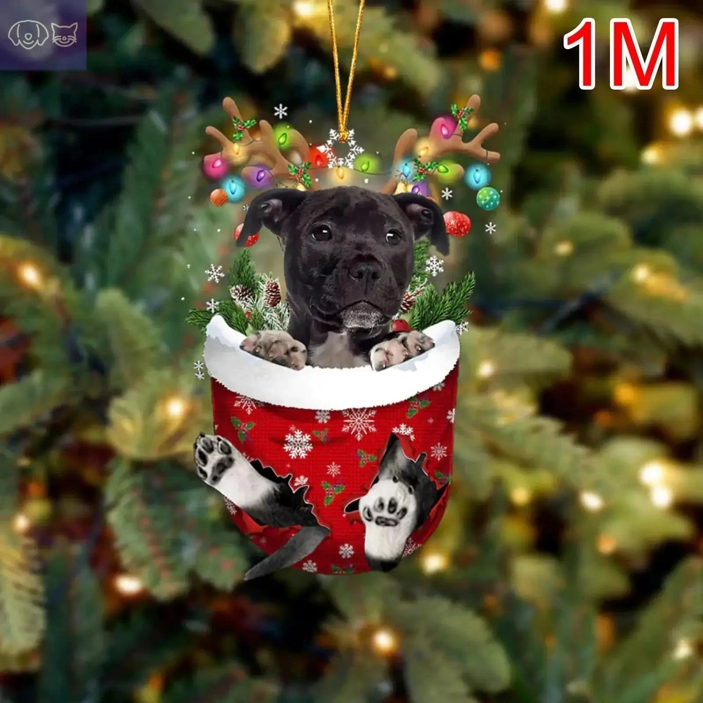 Dogs Snow Pocket Ornaments