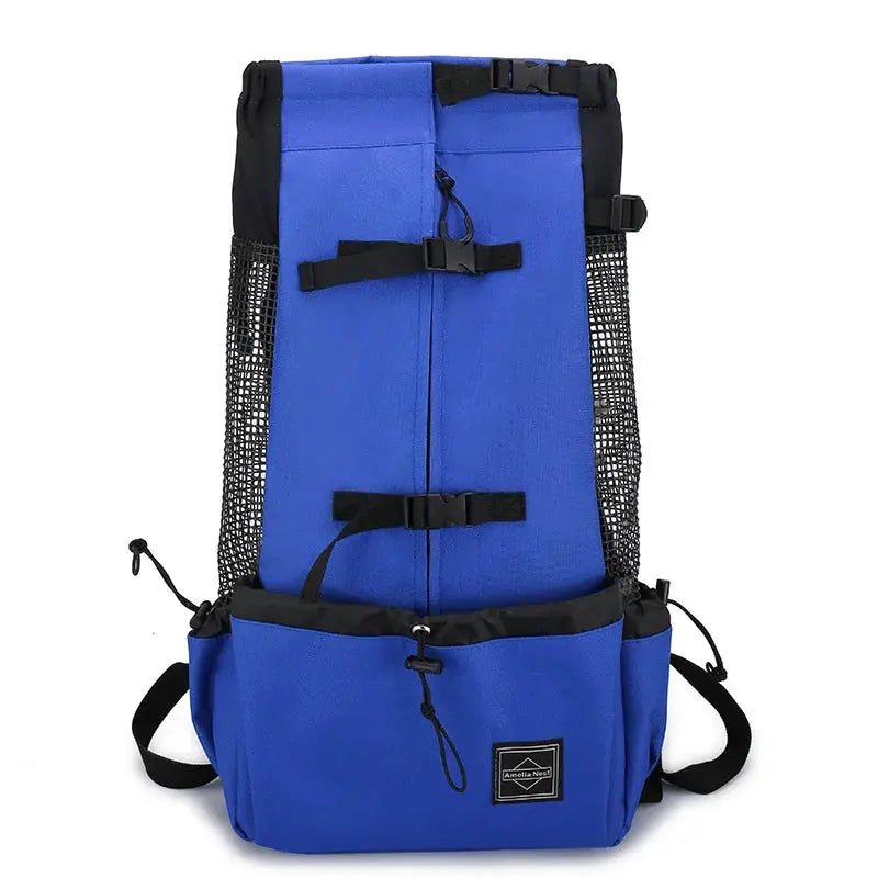 Durable Nylon Dog Carrier Backpack – Breathable Travel Bag for Pets