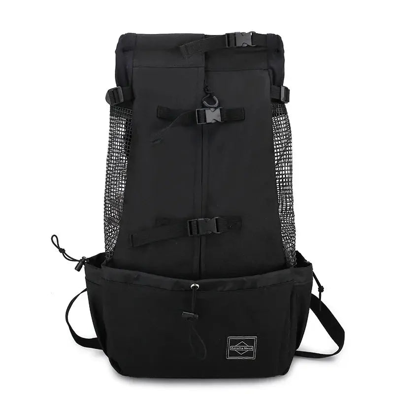 Durable Nylon Dog Carrier Backpack – Breathable Travel Bag for Pets