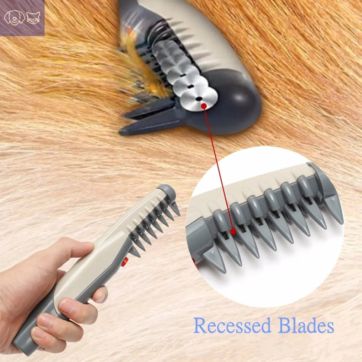ELECTRIC DOG CAT COMB HAIR TRIMMING GROOMING