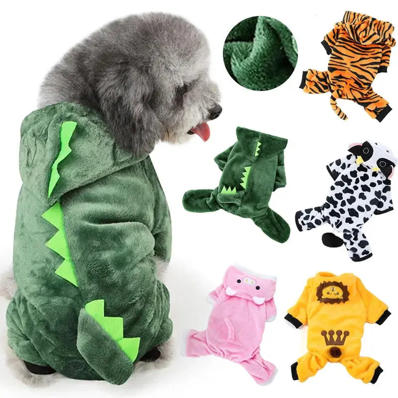 Fleece Dog Jumpsuits - Cozy and Stylish Apparel for Your Pet