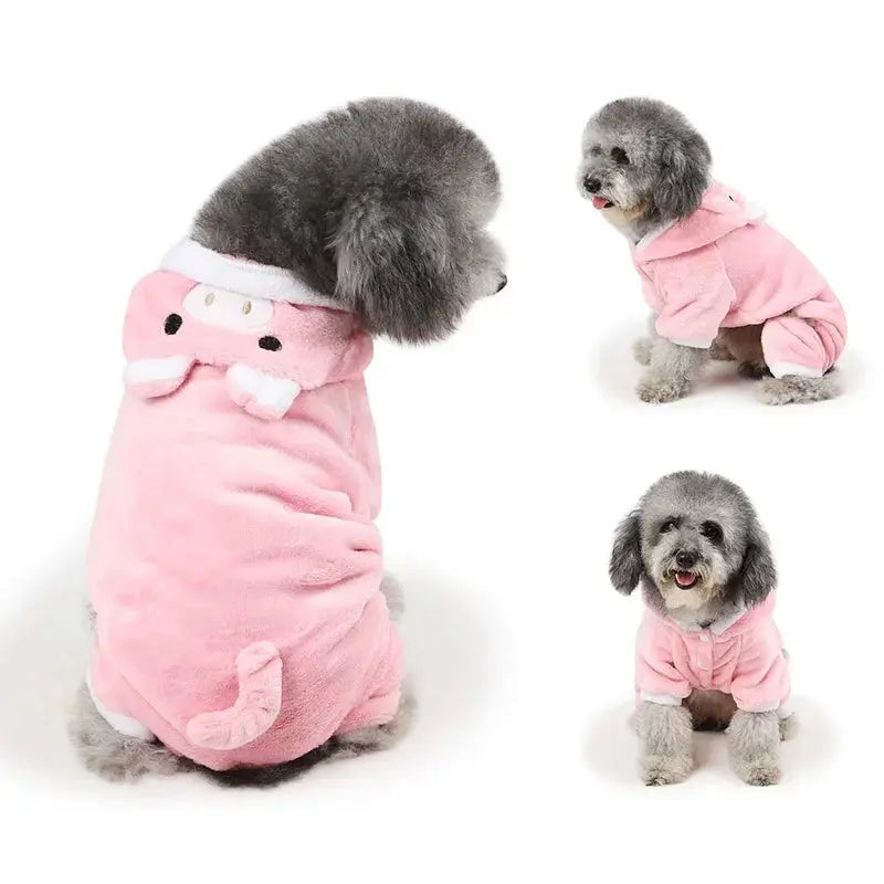 Fleece Dog Jumpsuits - Cozy and Stylish Apparel for Your Pet