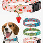 Fruit Pattern Dog Collar with Metal Pendant – Stylish & Comfortable