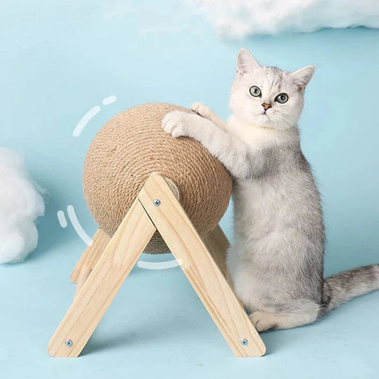 Cat Scratching Ball Toy – Sisal Rope Board for Grinding Paws