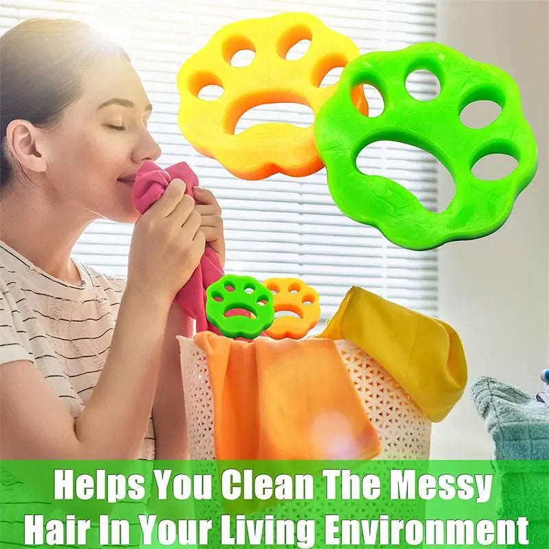 Laundry Pet Hair Remover - Effective Fur Removal  (4 pcs)