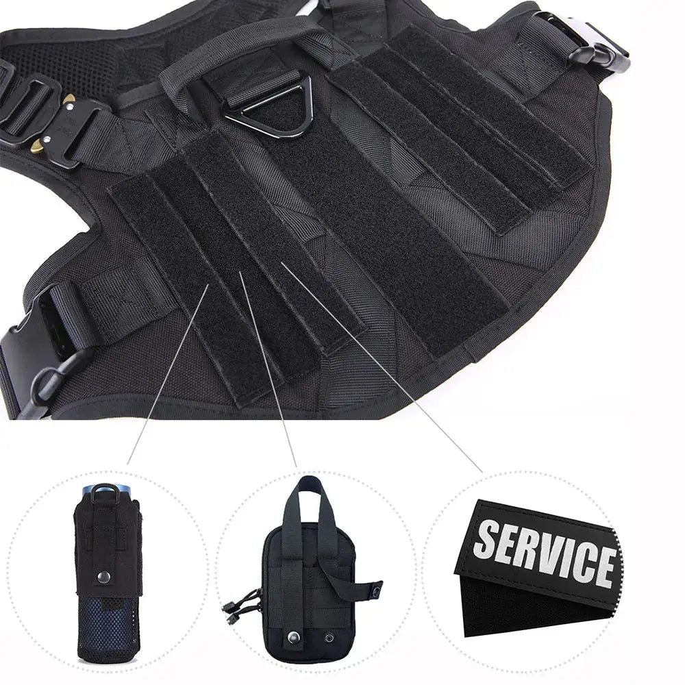 Military Large Dog Durable Harness K9