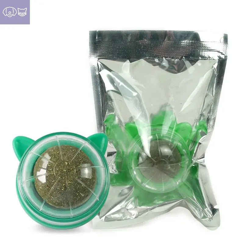 Natural Catnip Cat Rotatable Catnip Wall Ball