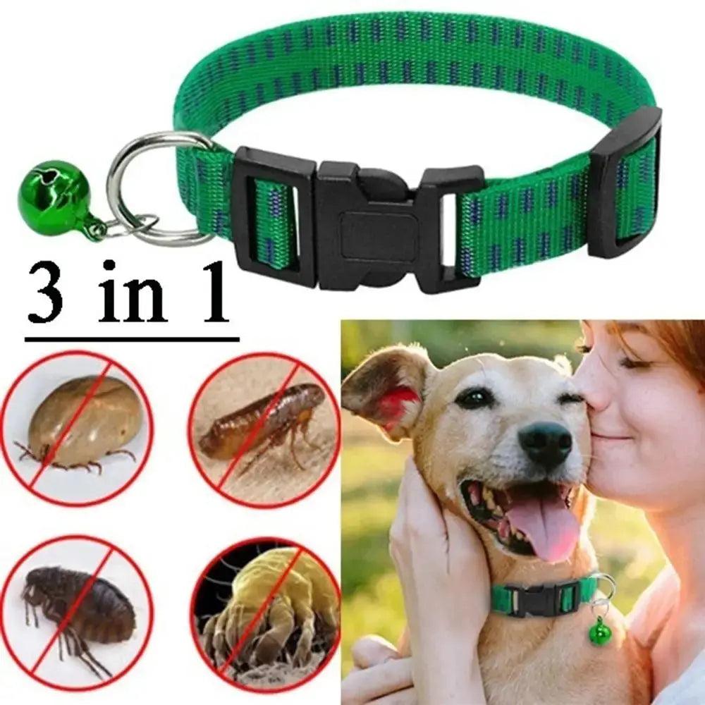 Anti Flea Collar – Nylon Adjustable Kill Insect Mosquitoes and Ticks for Dogs
