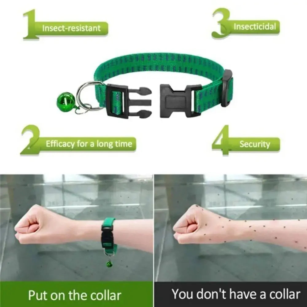 Anti Flea Collar – Nylon Adjustable Kill Insect Mosquitoes and Ticks for Dogs