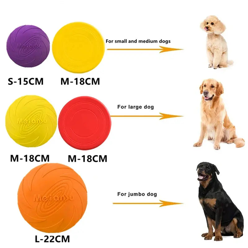 OUZEY Bite Resistant Flying Disc Toys For Dogs