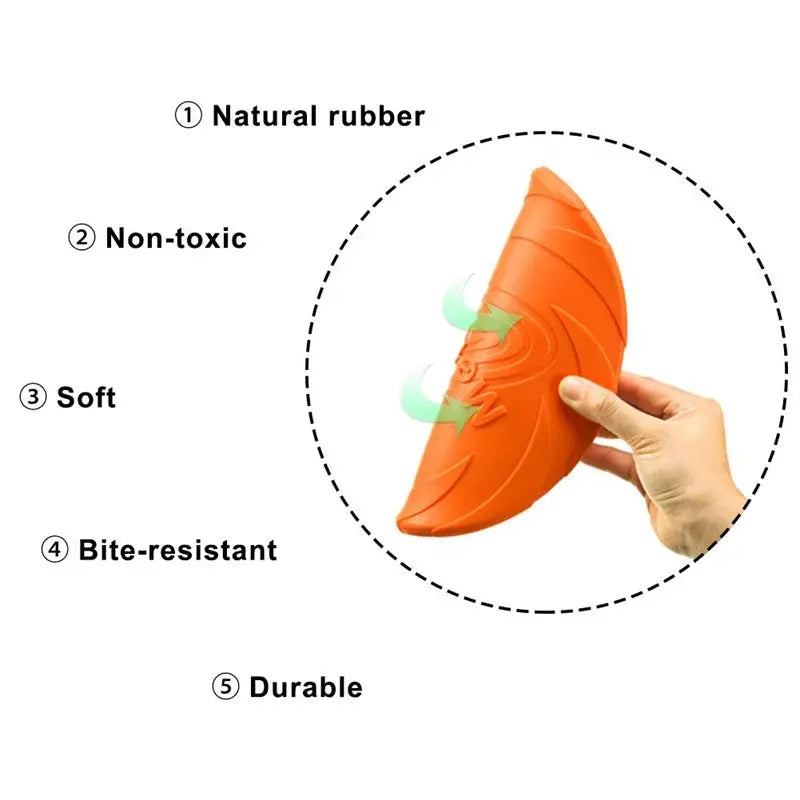 OUZEY Bite Resistant Flying Disc Toys For Dogs