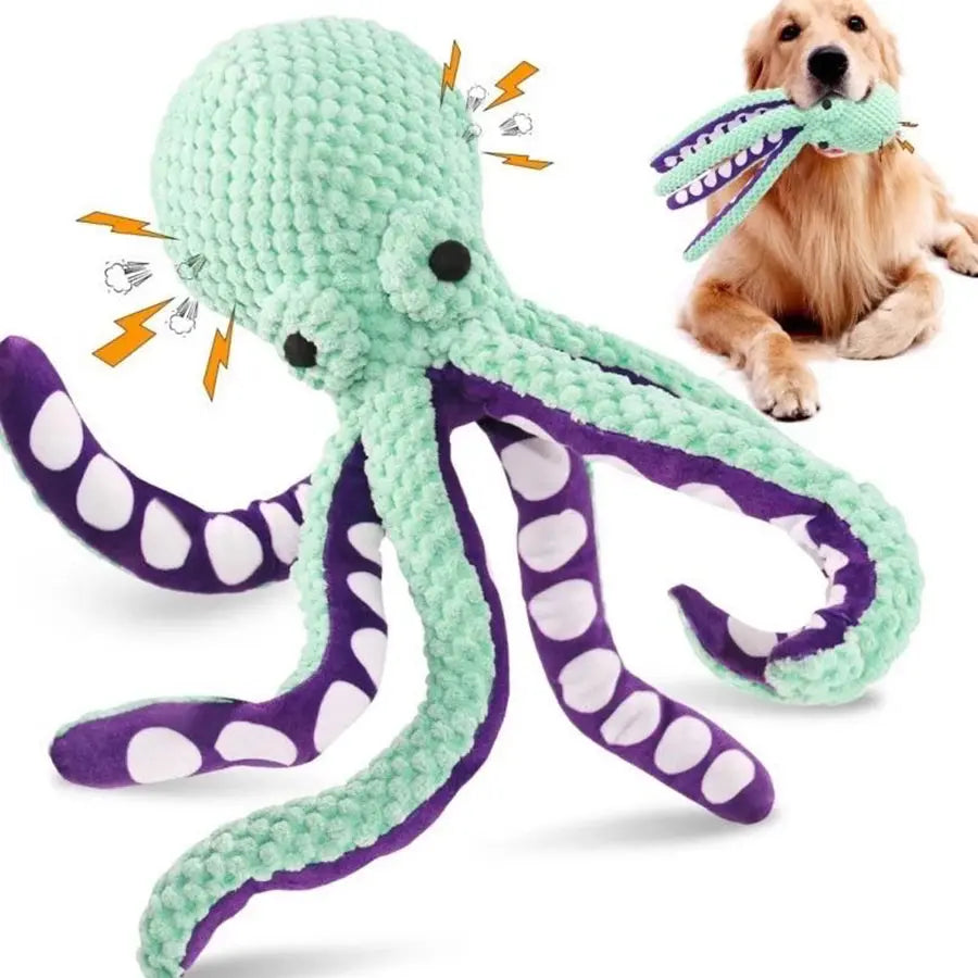 InkyPaws Plush Squeaky Dog Toy