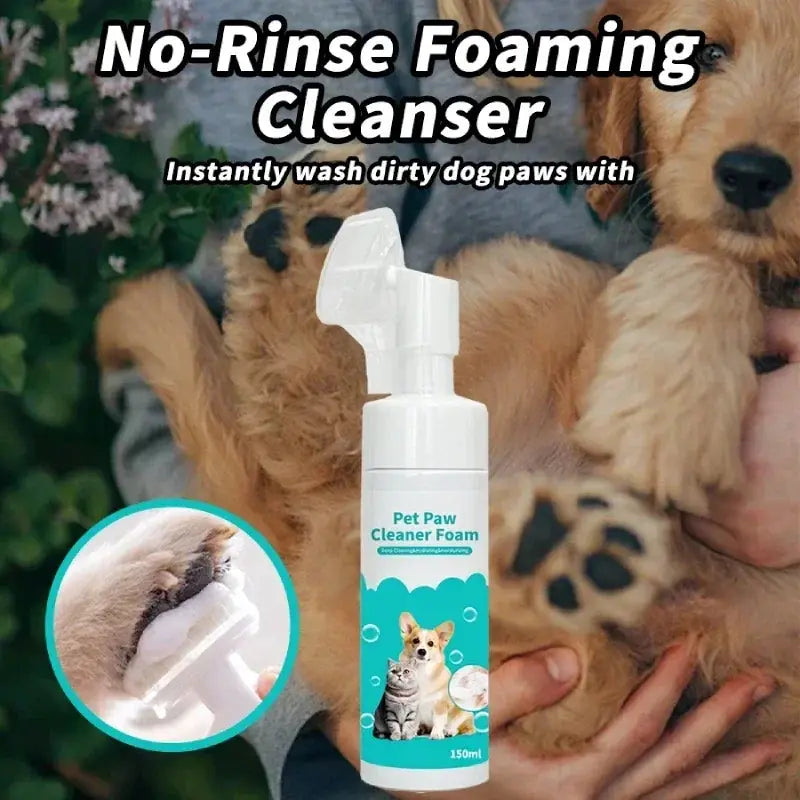 Pet Paw Cleaning Foam – Easy Foot Detergent for Cats & Dogs