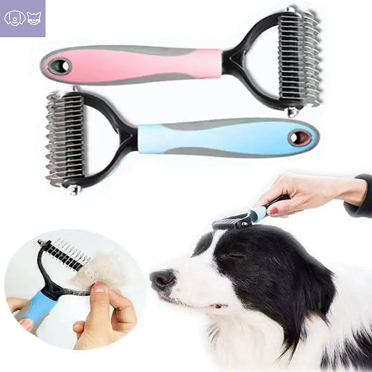 Pet Safe Dematting Comb – Dual Head Grooming Tool for Pets
