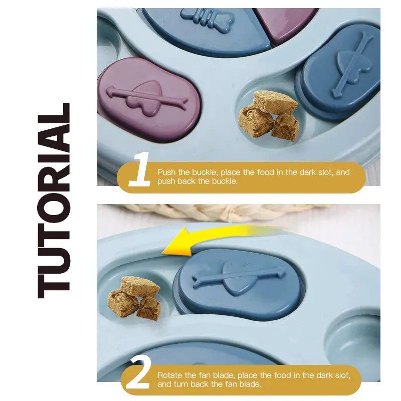 Pet Slow Food Bowls - Interactive Brain Training for Healthy Eating