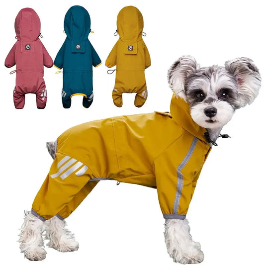 Reflective Dog Raincoat Waterproof for Small & Medium Breeds