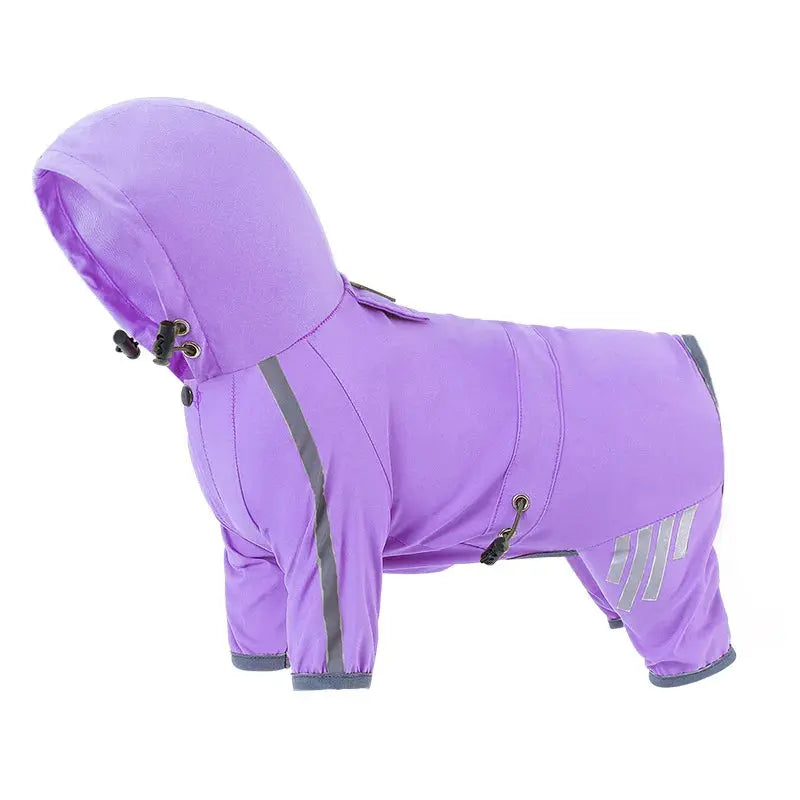 Reflective Dog Raincoat Waterproof for Small & Medium Breeds