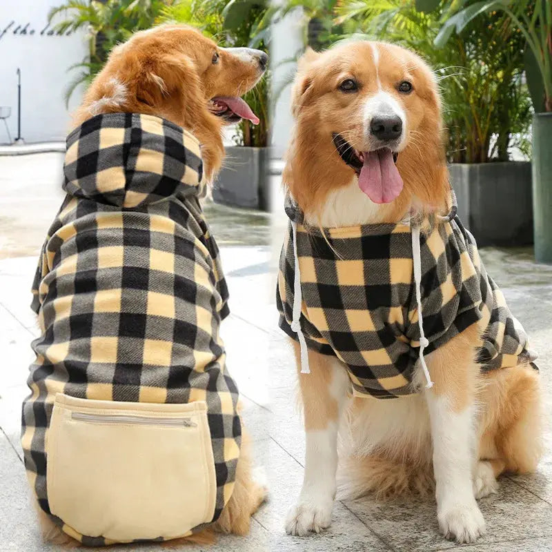 Reversible Dog Coat Winter – Plaid Vest for All Sizes