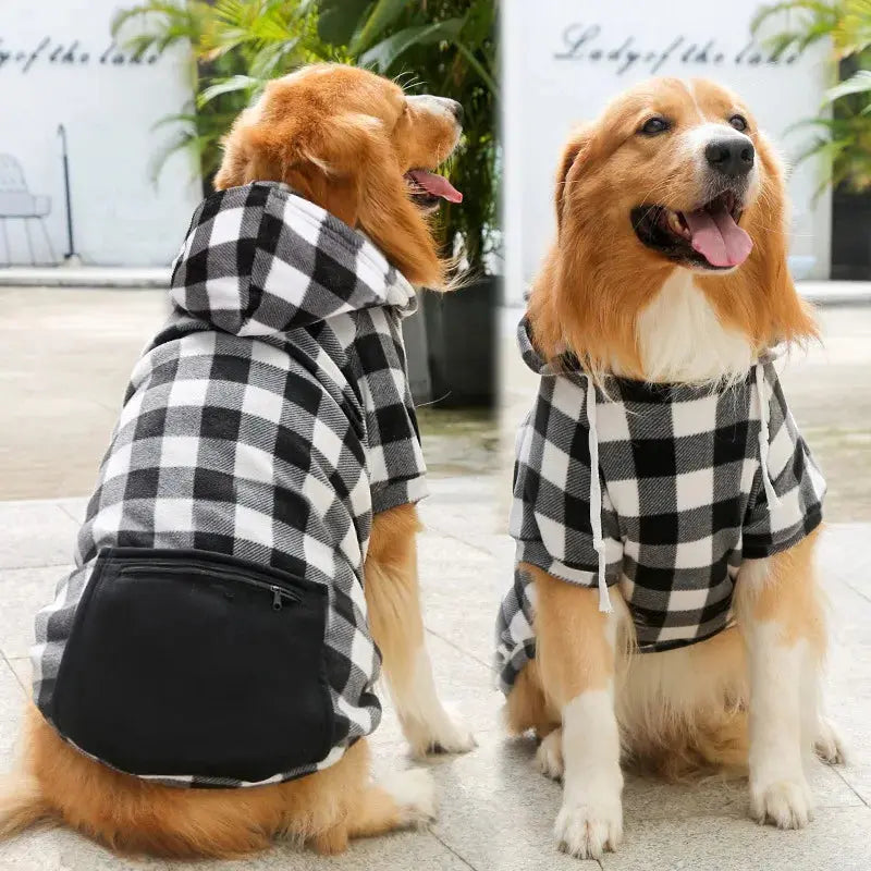 Reversible Dog Coat Winter – Plaid Vest for All Sizes