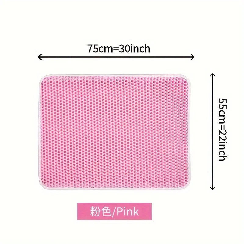 Advanced Honeycomb Cat Litter Mat – Large, Waterproof & Easy to Clean