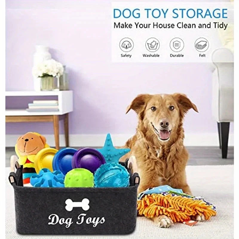 Dog Toy Box – Stylish Storage for Pet Essentials