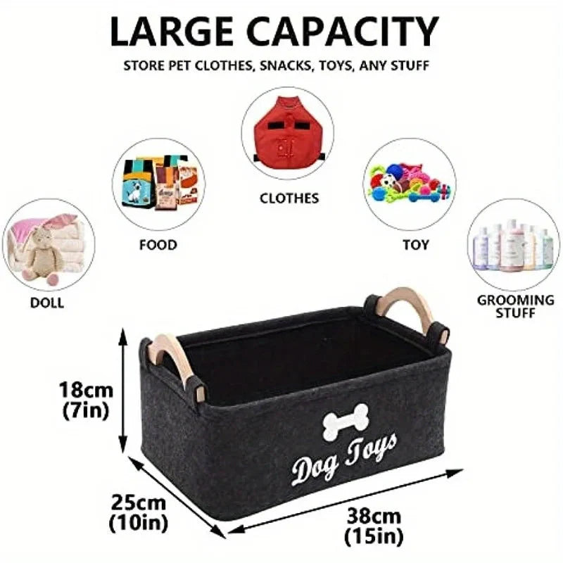 Dog Toy Box – Stylish Storage for Pet Essentials