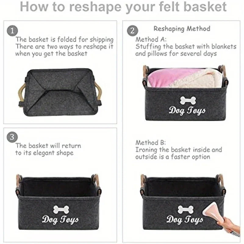 Dog Toy Box – Stylish Storage for Pet Essentials