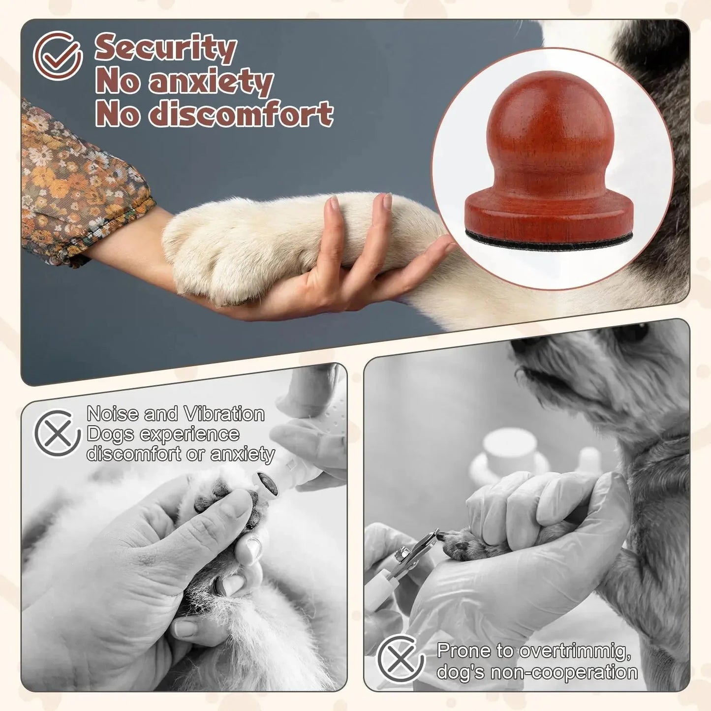 GentleGrit ™ Dog Nail Safe Grooming