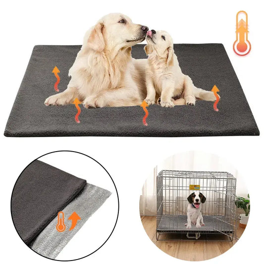 Self-Warming Dog Pad Bed – Soft and Cozy Thermal Mat for Cats & Dogs
