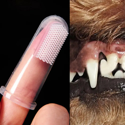Soft Silicone Finger Toothbrush for Dogs Dental Hygiene Tool (5 pcs)
