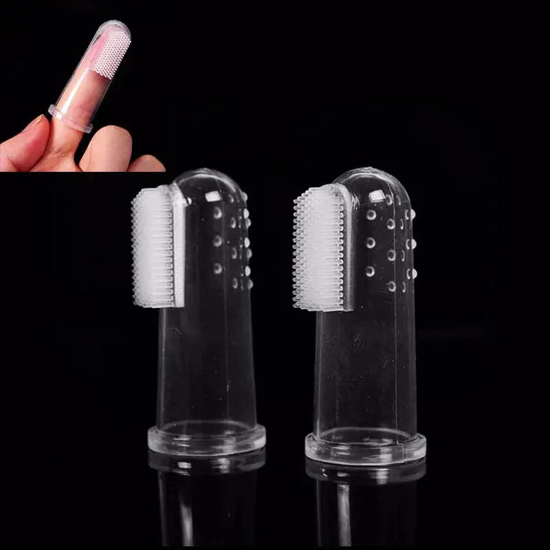 Soft Silicone Finger Toothbrush for Dogs Dental Hygiene Tool (5 pcs)