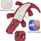 Squeaky crocodile plush for aggressive chewers🐾