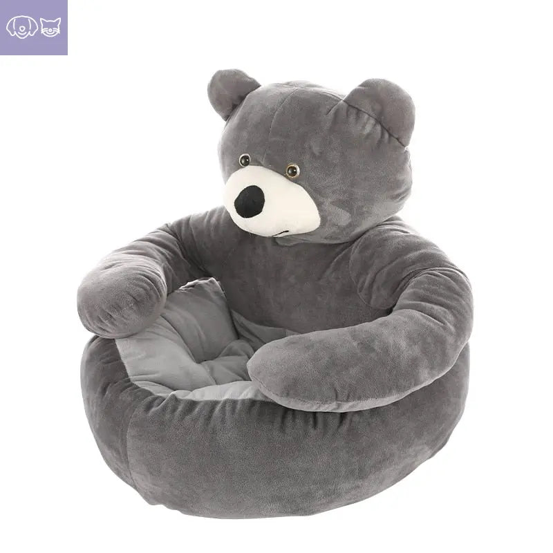 Teddy Bear Cuddler Pet Bed – Cozy Comfort for Your Furry Friend