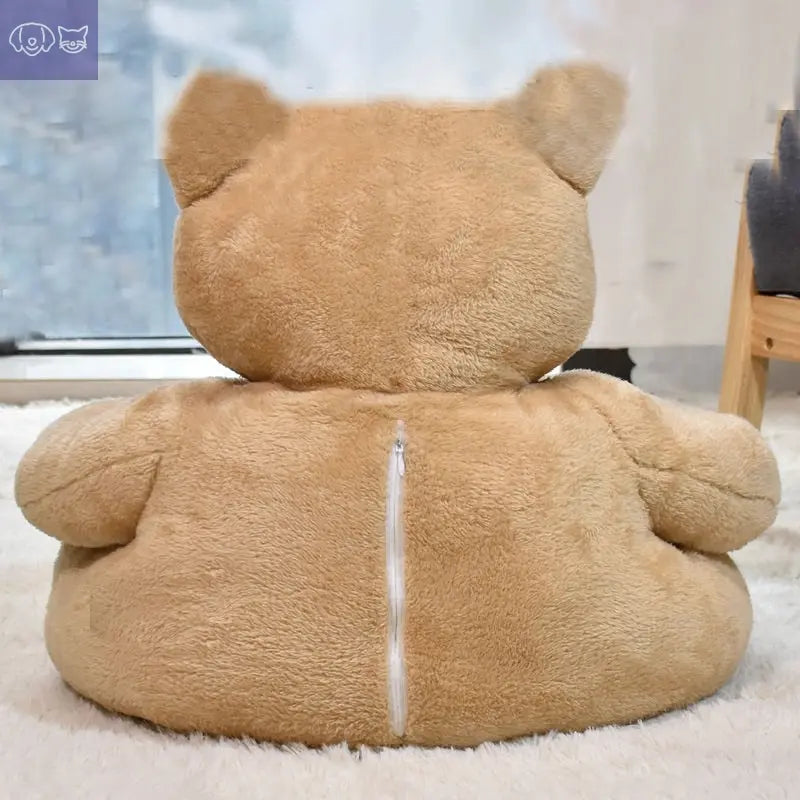 Teddy Bear Cuddler Pet Bed – Cozy Comfort for Your Furry Friend