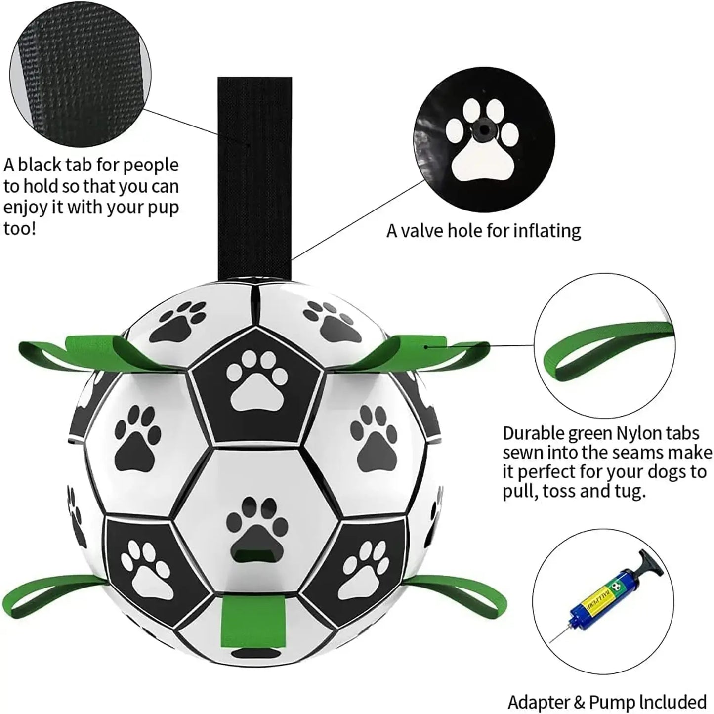 Interactive Dog Soccer Ball: Durable and Fun Toy for Active Dogs