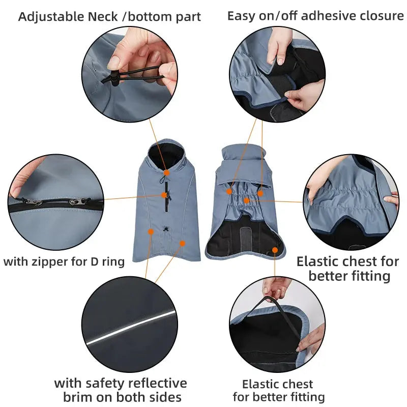 TripleShield Softshell Pet Jacket - Water-Resistant & Warm