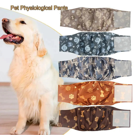 Washable Dog Belly Band – Absorbent Adjustable Diapers for Male Dogs
