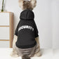 Winter Security Dog Hoodie with Leash Hole for Large & Small Dogs