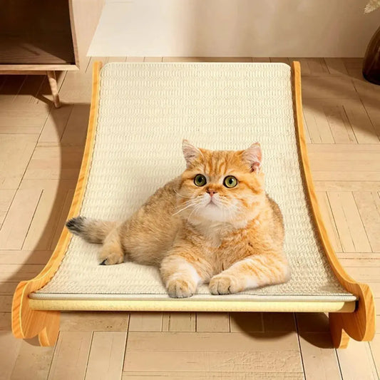 Wooden Cat Scratching Pad & Bed – Multi-Function Scratch Board