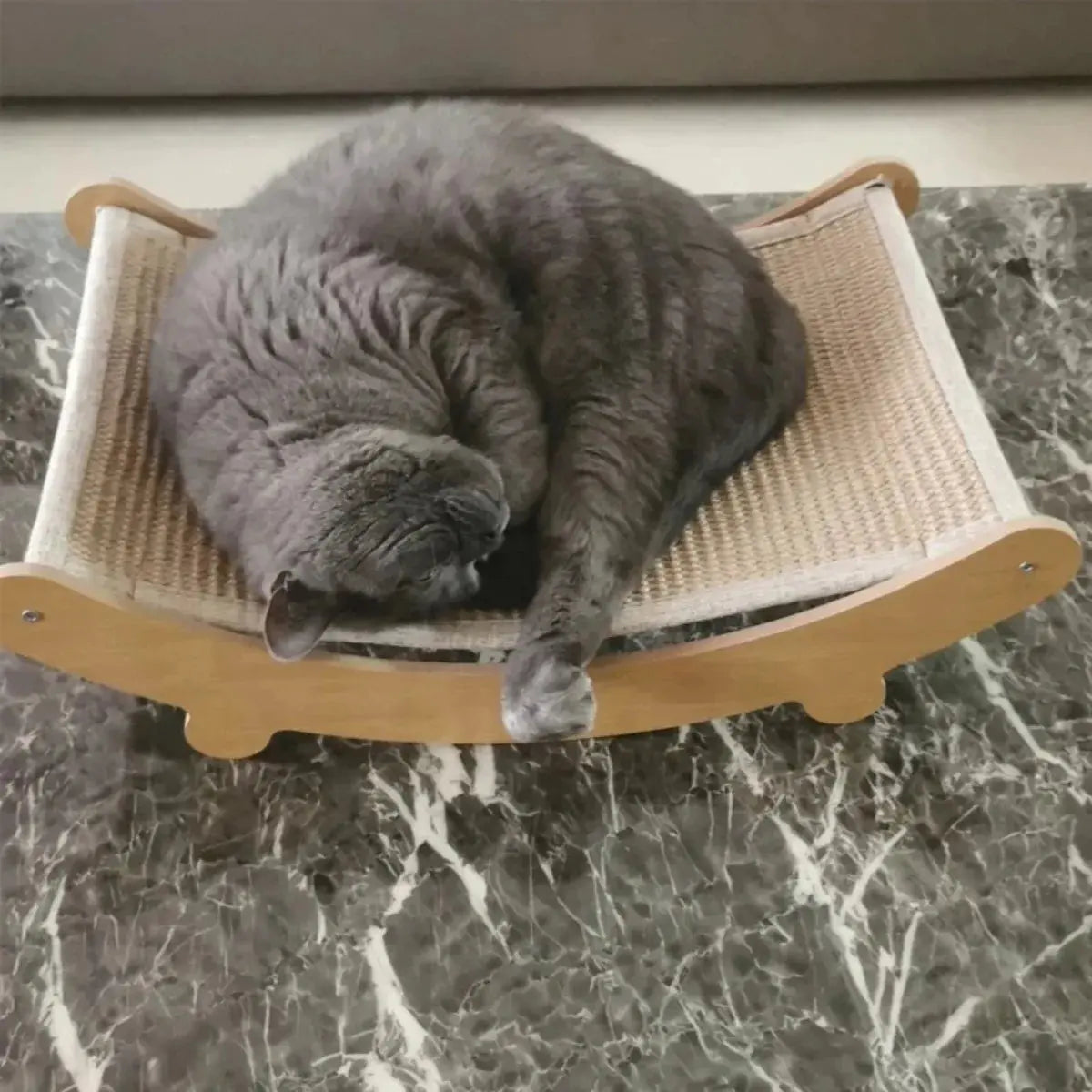 Wooden Cat Scratching Pad & Bed – Multi-Function Scratch Board