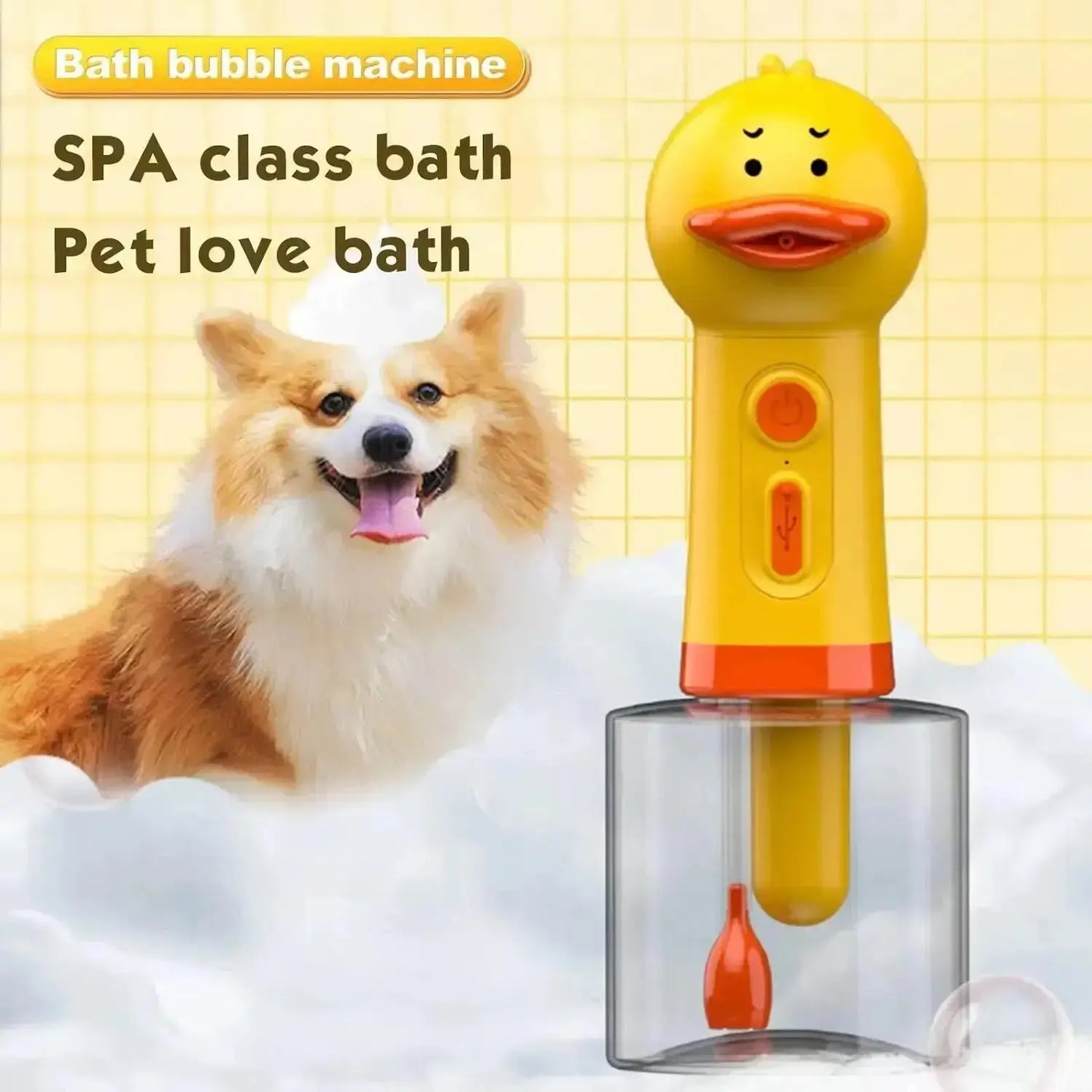 Yellow Duck Electric Foam Machine – USB Automatic Soap Dispenser
