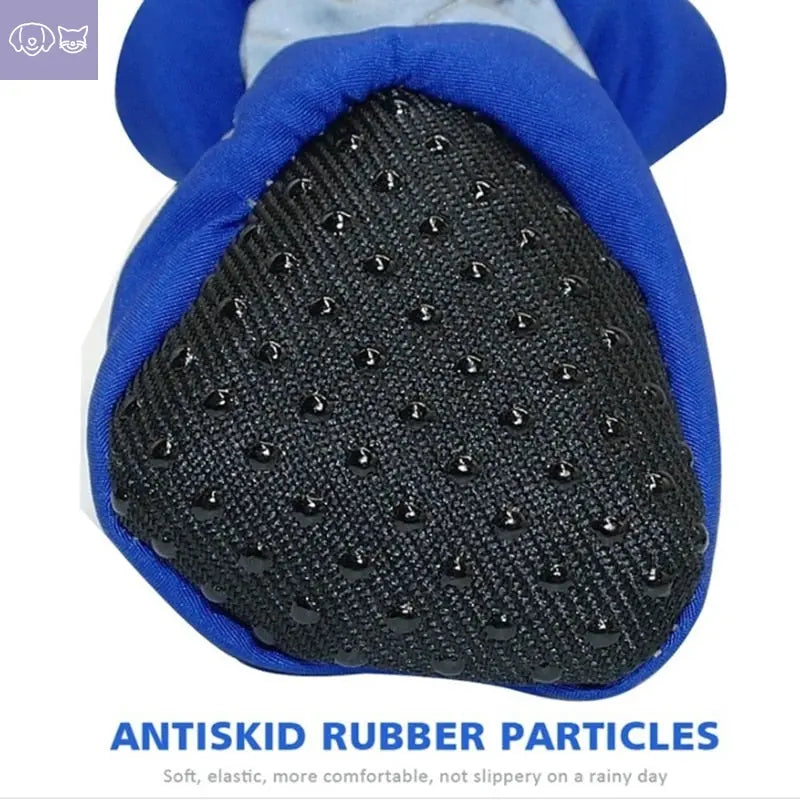4pcs/set Waterproof Pet Dog Shoes